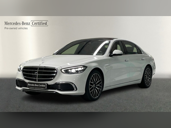 Mercedes-Benz  S-Class  450  2025  Automatic  5,500 Km  6 Cylinder  Rear Wheel Drive (RWD)  Sedan  White  With Warranty
