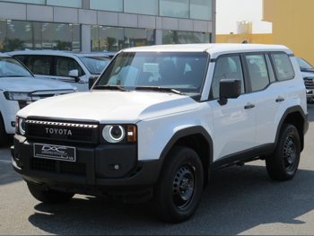 تويوتا  برادو  2024  اوتوماتيك  0 كم  4 سلندر  دفع رباعي  اس يو في  أبيض  تحت الضمان