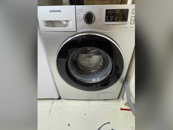 غسالة ملابس & الكل في واحد سامسونج  eco bubble \  غسالة تحميل أمامي  فضة