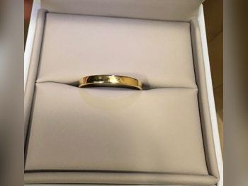 الذهب خطوبة  رجالي  2.29 غرام  خاتم  حسب الوزن  قطر  ذهب أصفر  عيار 18