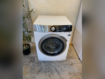 غسالة ملابس & الكل في واحد وحدة كومبو الكل في واحد  أبيض