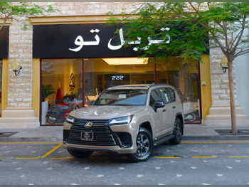 لكزس  ال اكس  600 اوفرتريل  2025  اوتوماتيك  0 كم  6 سلندر  دفع رباعي  اس يو في  بيج  تحت الضمان