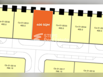 اراضي للبيع في لوسيل  -المساحة 400 متر مربع