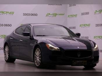 مزاراتي  كواتروبورتي  كيو 4  2015  اوتوماتيك  92,000 كم  6 سلندر  دفع خلفي  سيدان  أزرق غامق