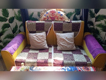 Sofas, Couches & Chairs 3-Seat Sofa  - Cotton / Cotton Blend  - Yellow