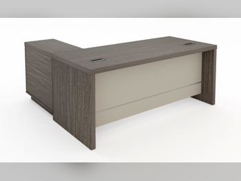 المكاتب ومكاتب الحاسوب - مكتب مدير  - ميرير للمفروشات  - اللون الرمادي