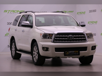 Toyota  Sequoia  2015  Automatic  126,000 Km  8 Cylinder  Four Wheel Drive (4WD)  SUV  White