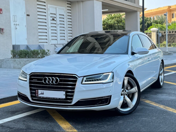 Audi  A8  L 55TFSI Quattro  2016  Automatic  100,000 Km  8 Cylinder  All Wheel Drive (AWD)  Sedan  White