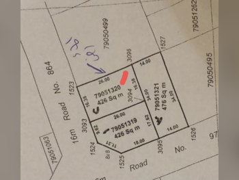 Lands For Sale in Al Shamal  - Al Ruwais  -Area Size 483 Square Meter