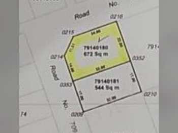 Lands For Sale in Al Shamal  - Al Ruwais  -Area Size 672 Square Meter