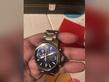 ساعات - ساعات ميكانيكية  - أزرق  - ساعات رجالي