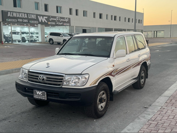 تويوتا  لاند كروزر  جي اكس  2006  عادي  350,000 كم  6 سلندر  دفع رباعي  سيدان  أبيض  تحت الضمان