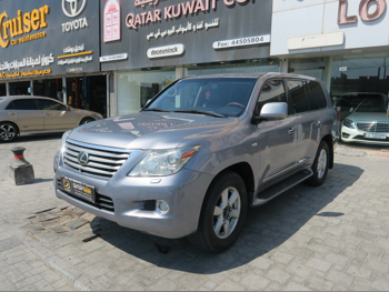 لكزس  ال اكس  570  2010  اوتوماتيك  249,000 كم  8 سلندر  دفع رباعي  اس يو في  رمادي