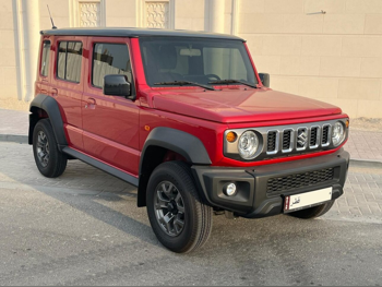 سوزوكي  جمني  2025  اوتوماتيك  0 كم  4 سلندر  دفع رباعي  اس يو في  أحمر  تحت الضمان