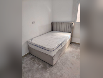 Beds - Single  - Gray  - Mattress Included  - With Bedside Table