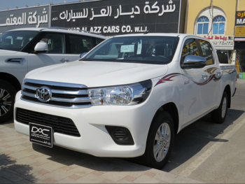 تويوتا  هاي لوكس  2025  اوتوماتيك  0 كم  4 سلندر  دفع رباعي  بيكب  أبيض  تحت الضمان