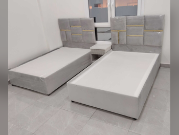 Beds - Single  - Gray  - Mattress Included