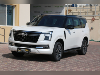 Nissan  Patrol  Titanium  2025  Automatic  30,000 Km  6 Cylinder  Four Wheel Drive (4WD)  SUV  White  With Warranty