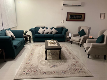 Sofas, Couches & Chairs Sofa Set  - Green & Beige  - With Table