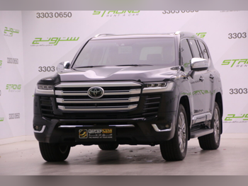Toyota  Land Cruiser  VXR Twin Turbo  2023  Automatic  67,000 Km  6 Cylinder  Four Wheel Drive (4WD)  SUV  Black  With Warranty