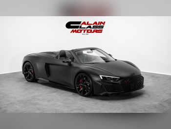 Audi  R8  Spyder V10  2023  Automatic  10,155 Km  10 Cylinder  Rear Wheel Drive (RWD)  Convertible  Black