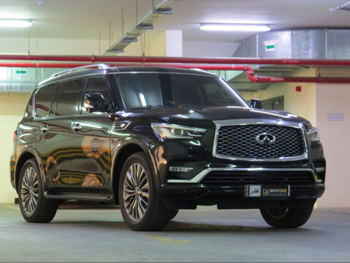 Infiniti  QX  80  2018  Automatic  92,000 Km  8 Cylinder  Four Wheel Drive (4WD)  SUV  Black
