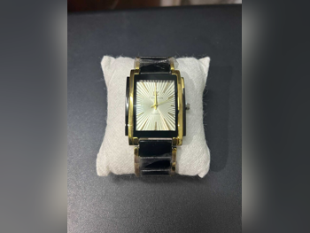 ساعات - ساعات الكوارتز  - أسود  - ساعات رجالي