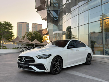 Mercedes-Benz  C-Class  200 AMG  2023  Automatic  34,000 Km  4 Cylinder  Rear Wheel Drive (RWD)  Sedan  White  With Warranty