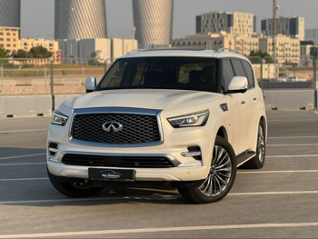 Infiniti  Q  80  2018  Automatic  138,000 Km  8 Cylinder  Four Wheel Drive (4WD)  SUV  White