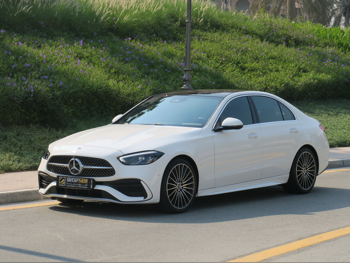 Mercedes-Benz  C-Class  200 AMG  2025  Automatic  5,000 Km  4 Cylinder  Rear Wheel Drive (RWD)  Sedan  White  With Warranty