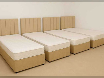 Beds - Single  - Yellow  - Mattress Included