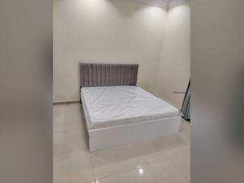 Beds - Queen  - Gray  - Mattress Included  - With Bedside Table