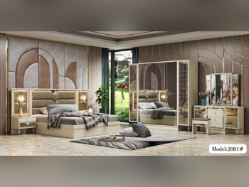 أطقم غرف نوم - طقم مكون من 4 قطع  - بنى