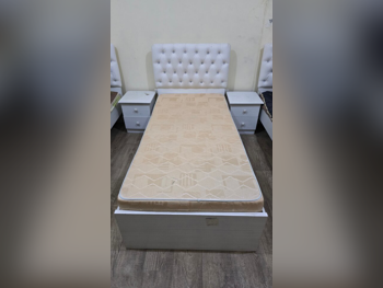 الأسّرة - سرير أحادي  - أبيض