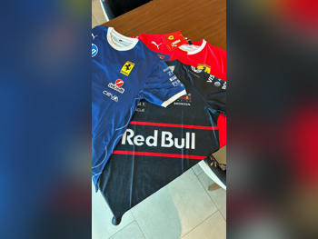 ملابس رجالي البوليستر \  تي شيرت  متعدد الألوان  الربيع / الصيف \ المقاس: لارج