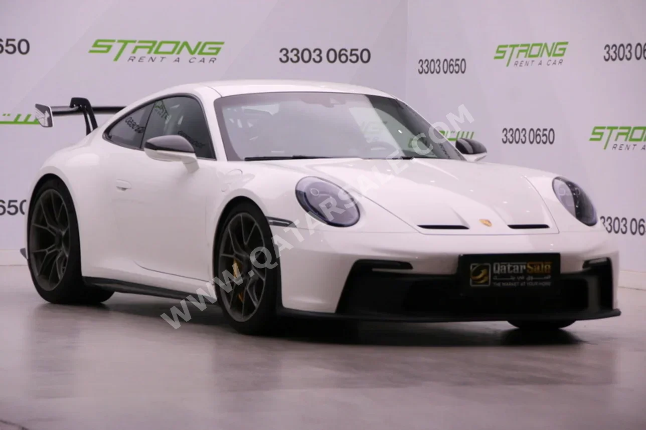 بورش  911  جي تي 3  2022  اوتوماتيك  46,000 كم  6 سلندر  دفع خلفي  كوبيه \ سبورت  أبيض  تحت الضمان