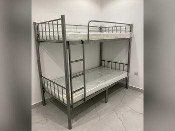 Beds - Double bunk  - Gray  - Mattress Included