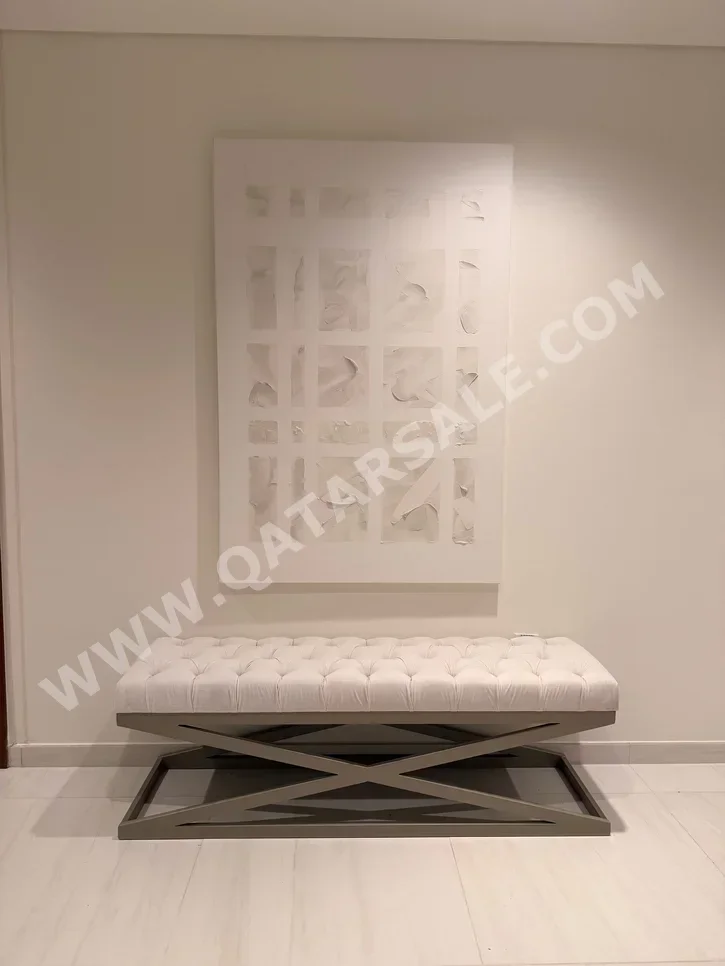 الأرائك والكنب والكراسي - مخمل  - اللون الرمادي