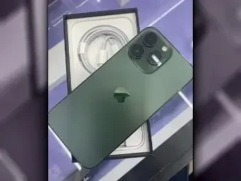 ابل  - ايفون 13  - برو  - أخضر  - 256 جيجابايت  - تحت الضمان