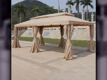 Camping Tent 6 Person  Brown  600 CM  400 CM  250 CM  Waterproof