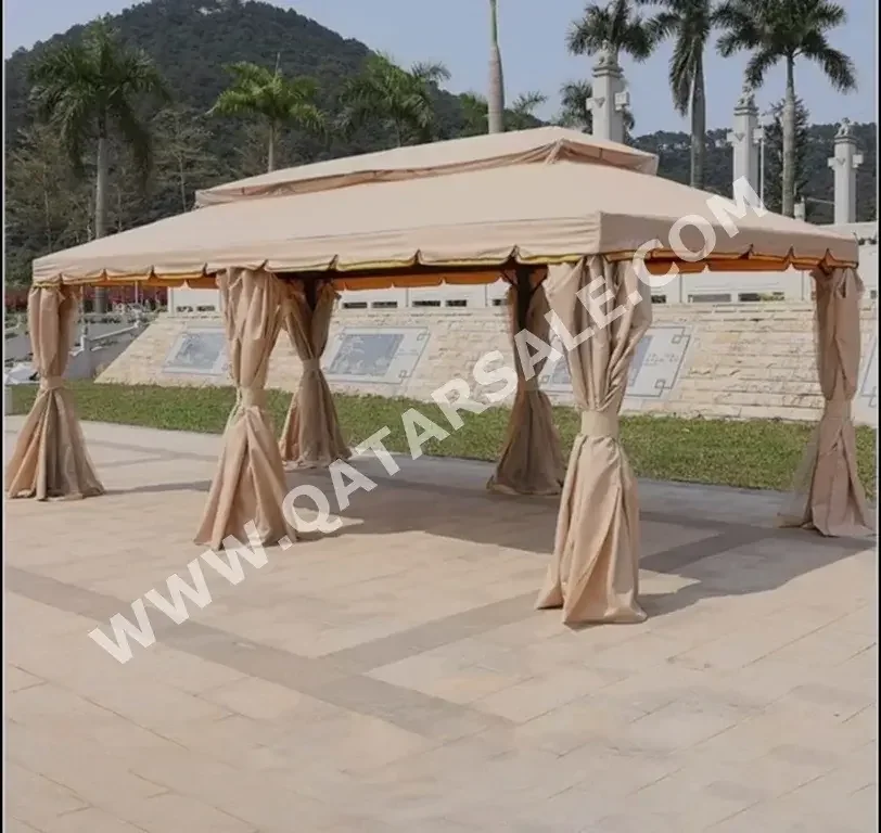 Camping Tent 6 Person  Brown  600 CM  400 CM  250 CM  Waterproof