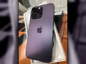 ابل  - أيفون 14  - برو ماكس  - أرجواني  - 256 جيجابايت  - تحت الضمان