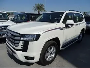 تويوتا  لاند كروزر  جي اكس ار توين توربو  2023  اوتوماتيك  0 كم  6 سلندر  دفع رباعي  اس يو في  أبيض  تحت الضمان