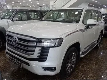 تويوتا  لاند كروزر  جي اكس ار توين توربو  2023  اوتوماتيك  0 كم  6 سلندر  دفع رباعي  اس يو في  أبيض  تحت الضمان