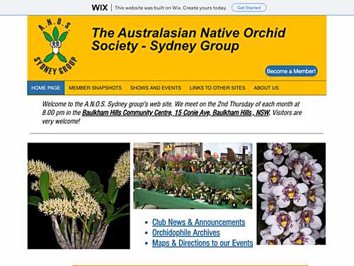 Australasian Native Orchid Society - Sydney
