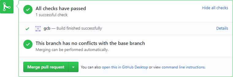 GitHub status check