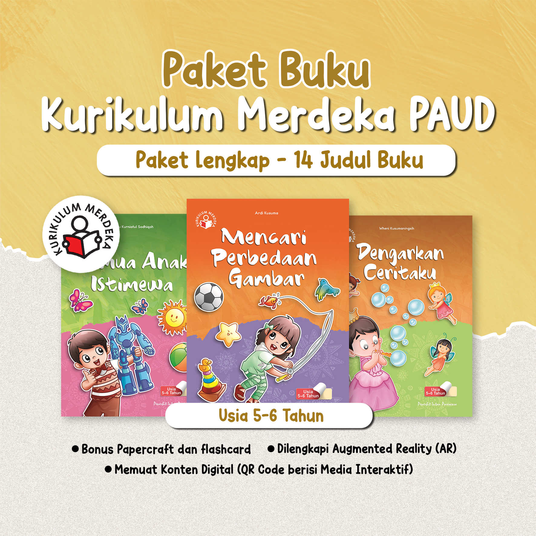 Paket Buku Kurikulum Merdeka Paud Lengkap Usia 5 6 Tahun Siplah Intanonline 7240