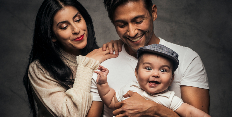 Alvaro Estrella med familj