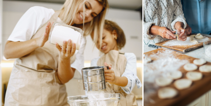 Mamma dotter bakar snabba recept tillsammans