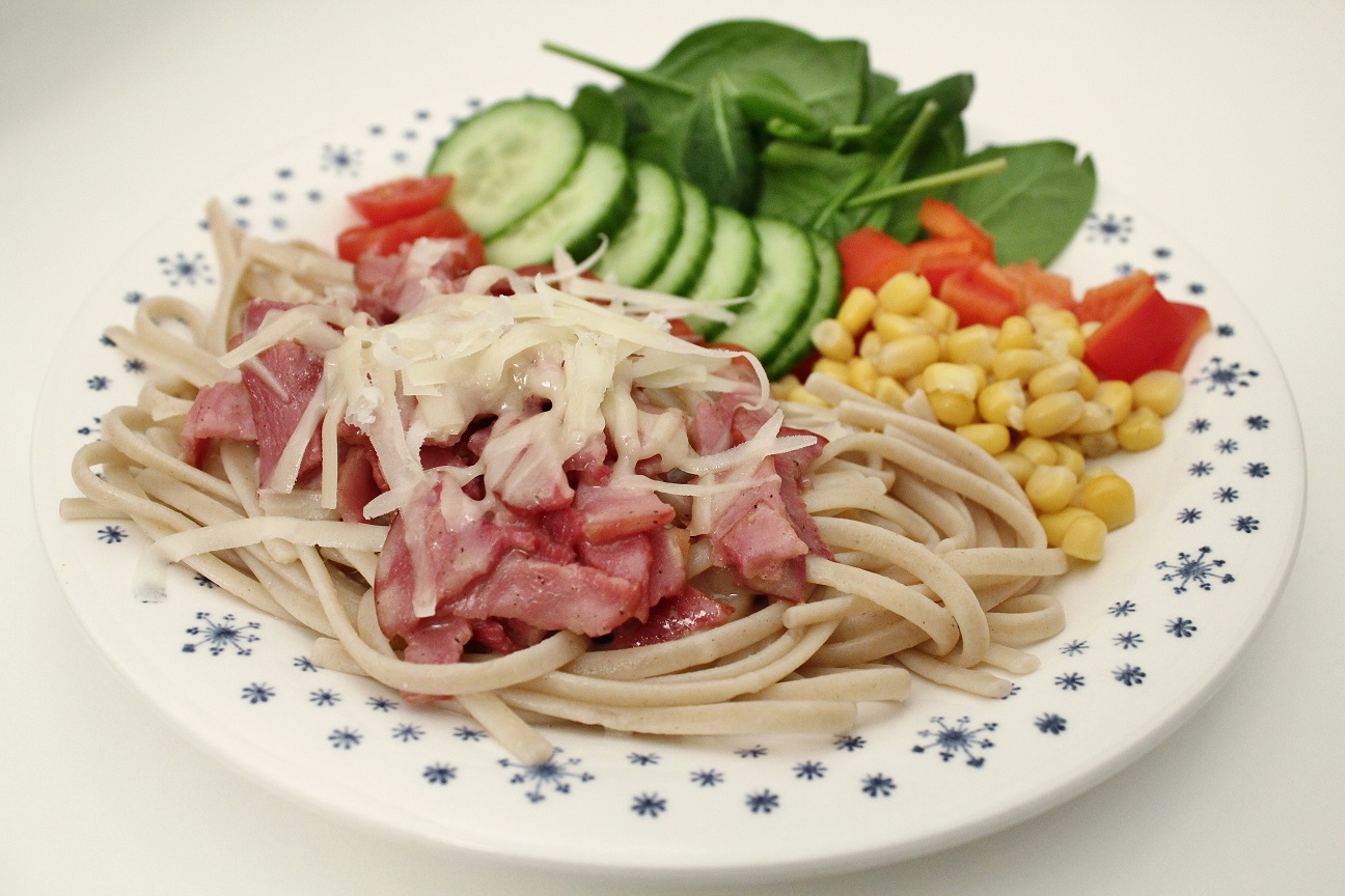 Mjölk- och glutenfri Pasta Carbonara | Emma Barremyr